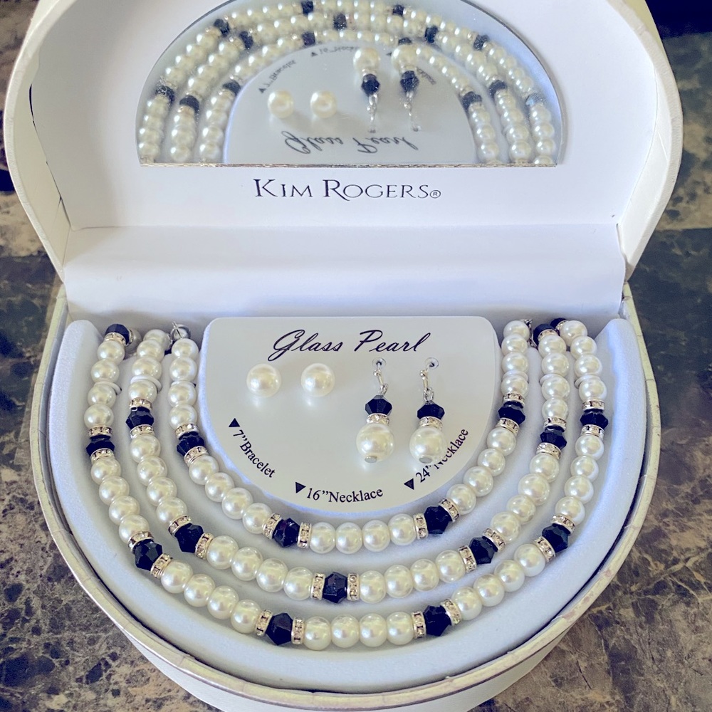 Kim Rogers Glass Pearl Set